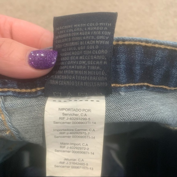 NWT Funky Soul Denim fringe Hem flare jeans size28 - Picture 6 of 8